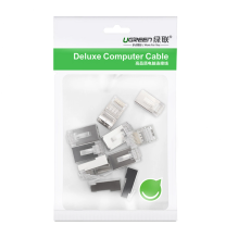 Ugreen 10x kištuko galas RJ45 8P8C (UTP Cat. 6 / Cat. 5 / Cat. 5e) Sidabras (NW111)