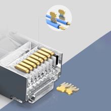 Ugreen 10x kištuko galas RJ45 8P8C (UTP Cat. 6 / Cat. 5 / Cat. 5e) Sidabras (NW111)