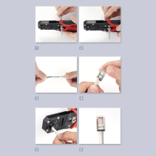 Ugreen 10x kištuko galas RJ45 8P8C (UTP Cat. 6 / Cat. 5 / Cat. 5e) Sidabras (NW111)