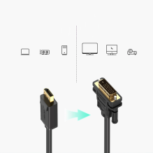 Ugreen cable DisplayPort - DVI cable 2m black (DP103)