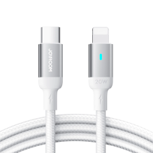 Joyroom Extraordinary Series A10 Lightning / USB-C PD 20W cable 2 m - white