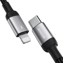 Joyroom Extraordinary Series A10 Lightning / USB-C PD 20W cable 1.2 m - black