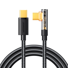 Joyroom Gaming Cable S-CC100A6 USB-C (angled) / USB-C (straight) 100W 1.2m - black