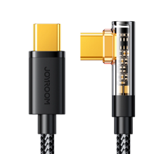 Joyroom Gaming Cable S-CC100A6 USB-C (angled) / USB-C (straight) 100W 1.2m - black