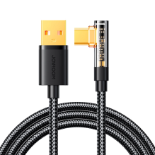 Joyroom Gaming Cable S-UC027A6 USB-C (angled) / USB-A (straight) 3A 1.2 m - black