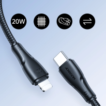 Joyroom Surpass Series A11 Lightning / USB-C 20W 1.2 m cable - black