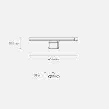 Baseus i-wok Series LED lamp for desktop monitor screen lighting black (DGIWK-P01)