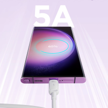 „Joyroom“ kelių spalvų serijos A14 USB-C / USB-C 100 W laidas, 1,2 m – baltas