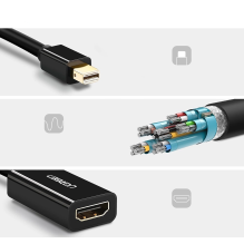 Ugreen MD112 10461 mini DisplayPort (vyriškas) / HDMI (moteriškas) FHD 1080p adapteris - juodas