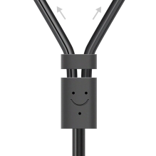 Ugreen AV102 10588 audio mini jack cable 3.5mm (female) - 2RCA (male) 1m - gray