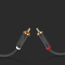 Ugreen AV104 10519 audio cable 2RCA (male) / 2RCA (male) 3m - gray