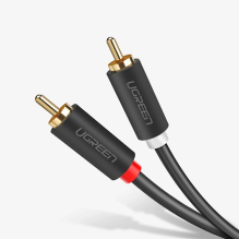 Ugreen AV104 10519 audio cable 2RCA (male) / 2RCA (male) 3m - gray