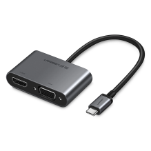 Ugreen CM162 50505 USB-C - HDMI / VGA / USB-A 3.0 / USB-C PD Adapter - Gray