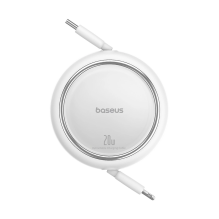 Baseus Free2Pull Cable Ištraukiamas USB-C / Lightning 20W 1m – baltas