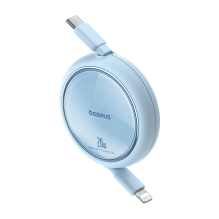 Baseus Free2Pull Cable Ištraukiamas USB-C / Lightning 20W 1m – mėlynas