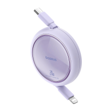 Baseus Free2Pull Cable Ištraukiamas USB-C / Lightning 20W 1m – violetinė