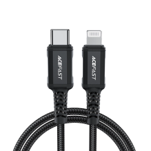 Acefast C4-01 Lightning - USB-C PD cable 30W 3A 480Mb / s 1.8m - black