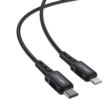 Acefast C4-01 Lightning - USB-C PD cable 30W 3A 480Mb / s 1.8m - black