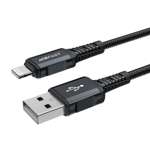 Acefast MFI USB - Lightning cable 1.8m, 2.4A black (C4-02 A Black)