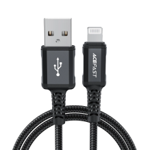 Acefast MFI USB - Lightning cable 1.8m, 2.4A black (C4-02 A Black)