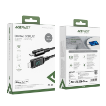 Acefast kabelis MFI USB Type C – Lightning 1,2m, 30W, 3A juodas (C6-01 Black)