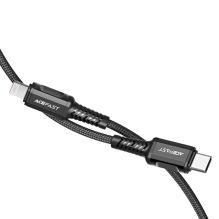 Acefast C1-01 Lightning - USB-C MFi PD cable 30W 3A 480Mb / s 1.2m - black