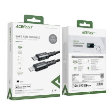 Acefast C1-01 Lightning - USB-C MFi PD cable 30W 3A 480Mb / s 1.2m - black