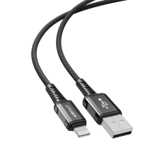 Acefast cable MFI USB - Lightning 1.2m, 2.4A black (C1-02 black)