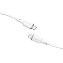 Acefast C2-03-CC USB-C - USB-C PD QC cable 60W 3A 480Mb / s 1.2m - white