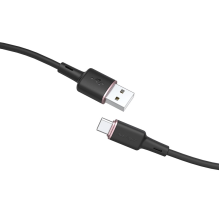 Acefast USB laidas – C tipo USB 1,2 m, 3A juodas (C2-04 juodas)