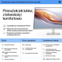 HP 23,8 colio Series 5 FHD monitorius su aukščio reguliavimu – 524sh