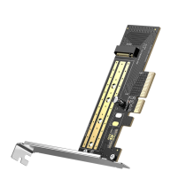 Ugreen išplėtimo kortelės disko adapteris M.2 NVMe SATA (M, M+B raktas) PCIe 3.0 x4 32Gbps (CM302)