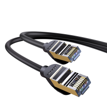 „Baseus Speed ​​Seven“ didelės spartos tinklo kabelis RJ45 10 Gbps 5 m juodas (WKJS010501)