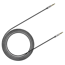 Baseus Yiven M30 stereo audio cable AUX 3.5 mm male mini jack 1.5 m silver-black (CAM30-CS1)