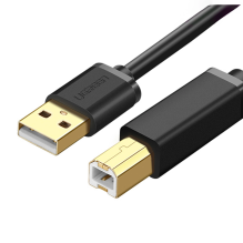 Ugreen US210 10372 spausdintuvo kabelis USB-A 3.0 / USB-B 5Gbps 2m – juodas