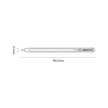 Active stylus for iPad Baseus Smooth Writing 2 SXBC060402 - white