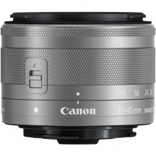 Canon EF-M 15-45mm f/ 3.5-6.3 IS STM (Silver) - Baltoje dėžutėje (white box)