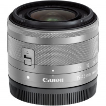 Canon EF-M 15-45mm f/ 3.5-6.3 IS STM (Silver) - Baltoje dėžutėje (white box)