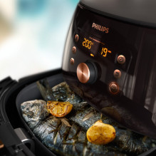 Philips HD9867 / 90 fryer Single 2200 W Hot air fryer Black, Copper