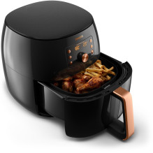 Philips HD9867 / 90 fryer Single 2200 W Hot air fryer Black, Copper