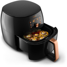 Philips HD9867 / 90 fryer Single 2200 W Hot air fryer Black, Copper