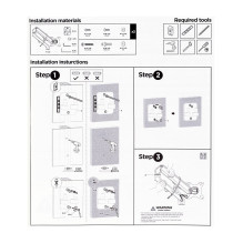 Gembird MA-WA2-01 monitoriaus laikiklis / stovas 68,6 cm (27 colių) juoda siena