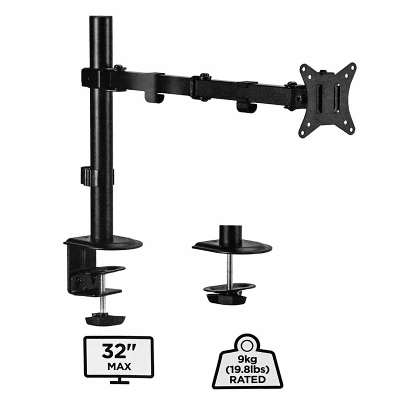 Gembird MA-D1-01 monitor mount / stand 81.3 cm (32&quot;) Black Desk