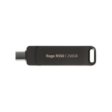 Flashdrive PATRIOT Rage R550 256GB 100 MB / S USB A+C Swivel Design (PE256GR550DSAD) Black