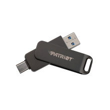 Flashdrive PATRIOT Rage R550 256GB 100 MB / S USB A+C Swivel Design (PE256GR550DSAD) Black