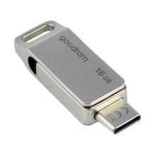 „Flash Drive“ 16 GB USB 3.2 Gen 1 USB / USB C OTG ODA3 Goodram – sidabrinė