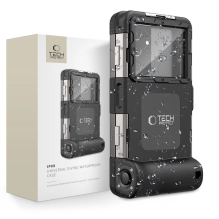 Tech-Protect Waterproof Case IPX8 for 4.7-6.7&quot; Smartphones - Black