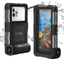 Tech-Protect Waterproof Case IPX8 for 4.7-6.7&quot; Smartphones - Black