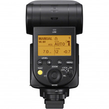 The Sony HVL-F60RM2 external flash is controlled by radio waves