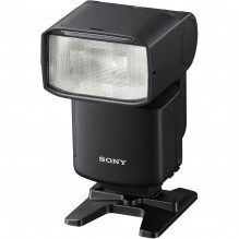 The Sony HVL-F60RM2 external flash is controlled by radio waves